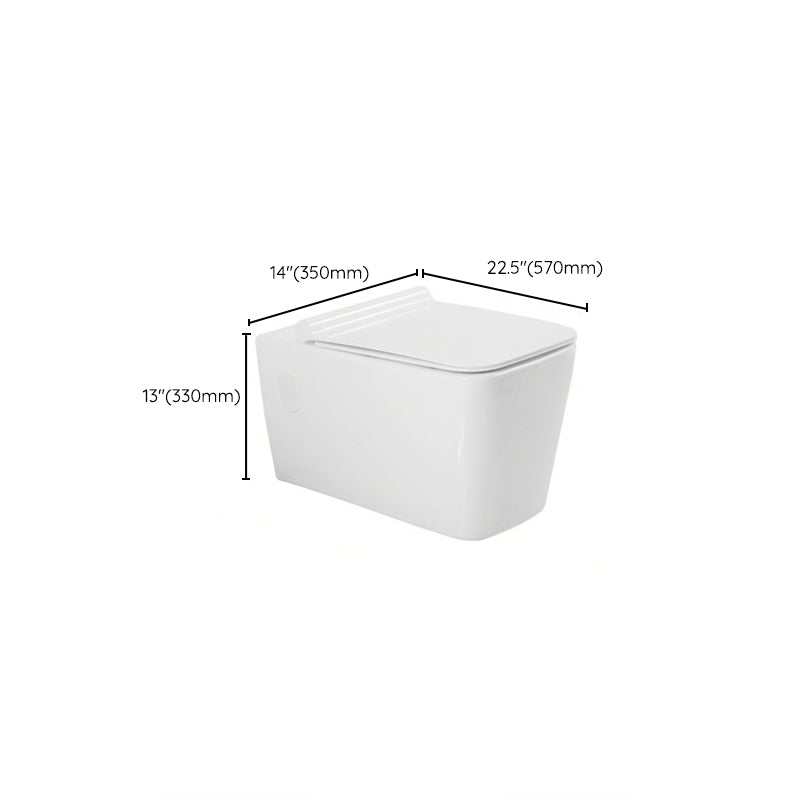 Modern Wall Hung Toilet One-Piece Urine Toilet with Seat for Washroom Clearhalo 'Bathroom Remodel & Bathroom Fixtures' 'Home Improvement' 'home_improvement' 'home_improvement_toilets' 'Toilets & Bidets' 'Toilets' 6741235
