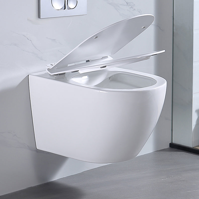 Modern Wall Hung Toilet Bowl 1-Piece Urine Toilet with Seat for Washroom Clearhalo 'Bathroom Remodel & Bathroom Fixtures' 'Home Improvement' 'home_improvement' 'home_improvement_toilets' 'Toilets & Bidets' 'Toilets' 6741239