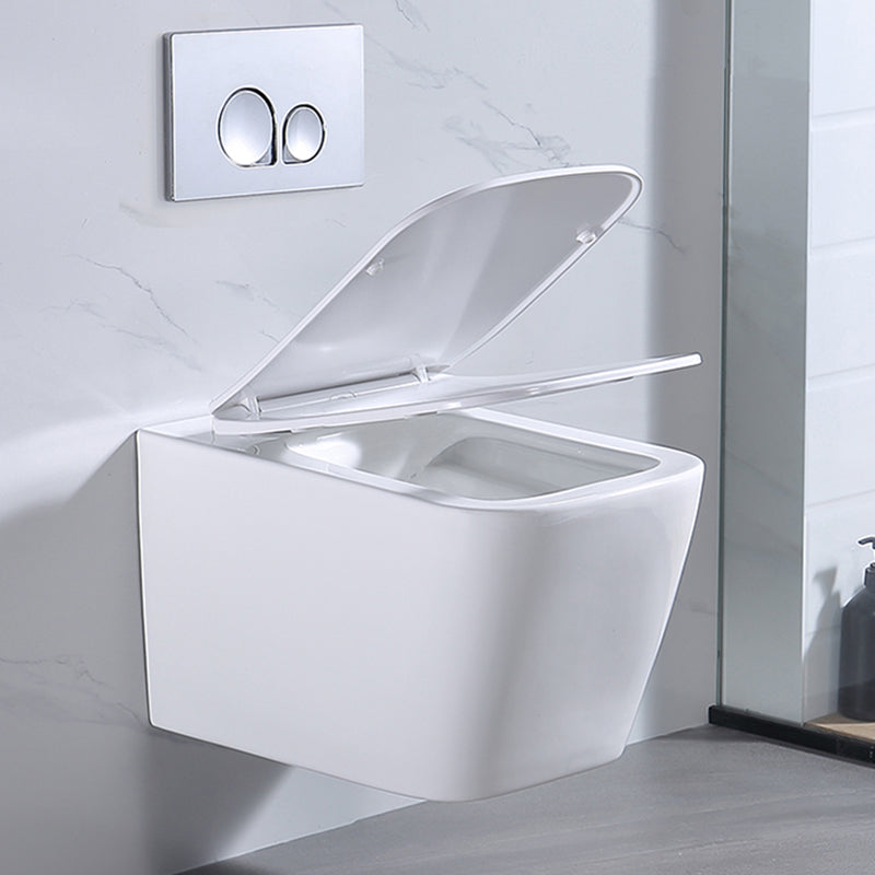Modern Wall Hung Toilet Bowl 1-Piece Urine Toilet with Seat for Washroom Clearhalo 'Bathroom Remodel & Bathroom Fixtures' 'Home Improvement' 'home_improvement' 'home_improvement_toilets' 'Toilets & Bidets' 'Toilets' 6741241