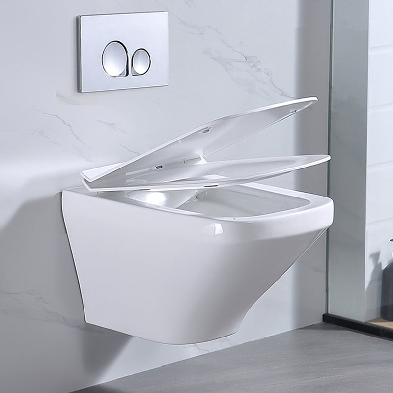 Modern Wall Hung Toilet Bowl 1-Piece Urine Toilet with Seat for Washroom Clearhalo 'Bathroom Remodel & Bathroom Fixtures' 'Home Improvement' 'home_improvement' 'home_improvement_toilets' 'Toilets & Bidets' 'Toilets' 6741243