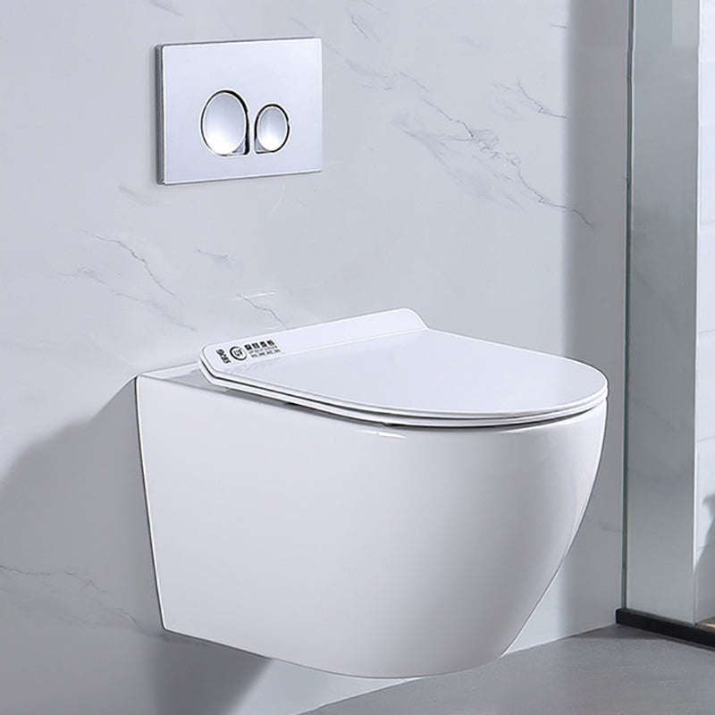 Modern Wall Hung Toilet Bowl 1-Piece Urine Toilet with Seat for Washroom Clearhalo 'Bathroom Remodel & Bathroom Fixtures' 'Home Improvement' 'home_improvement' 'home_improvement_toilets' 'Toilets & Bidets' 'Toilets' 6741245