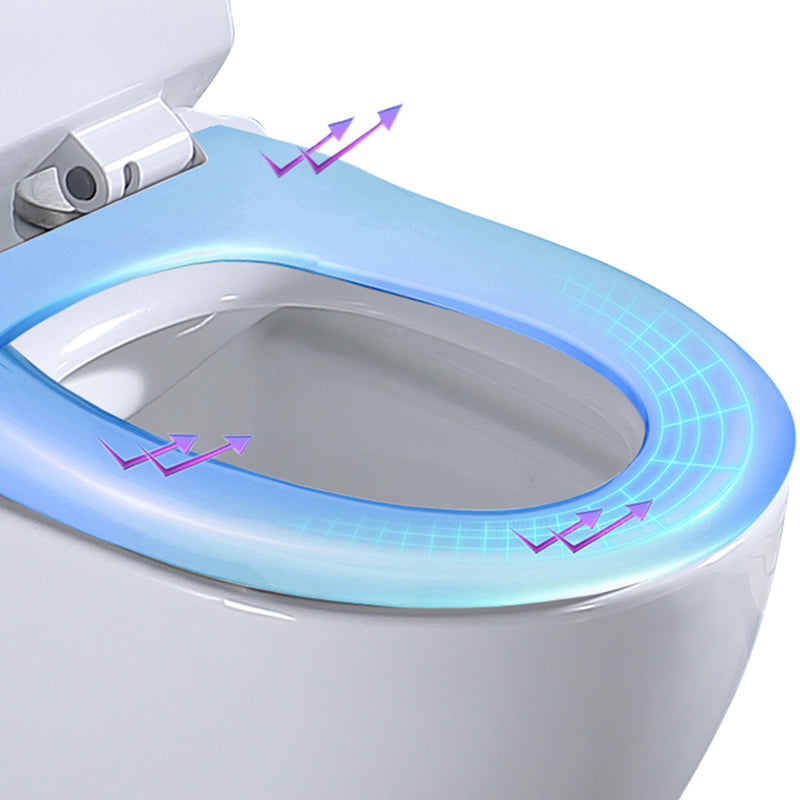 Modern Wall Hung Toilet Bowl 1-Piece Urine Toilet with Seat for Washroom Clearhalo 'Bathroom Remodel & Bathroom Fixtures' 'Home Improvement' 'home_improvement' 'home_improvement_toilets' 'Toilets & Bidets' 'Toilets' 6741253