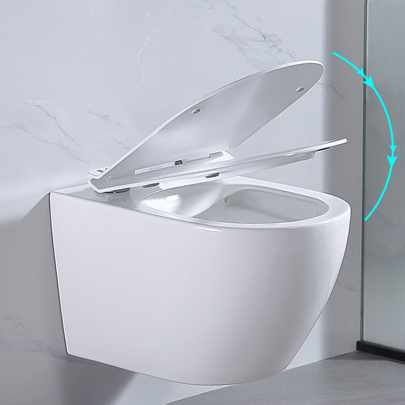 Modern Wall Hung Toilet Bowl 1-Piece Urine Toilet with Seat for Washroom Clearhalo 'Bathroom Remodel & Bathroom Fixtures' 'Home Improvement' 'home_improvement' 'home_improvement_toilets' 'Toilets & Bidets' 'Toilets' 6741266