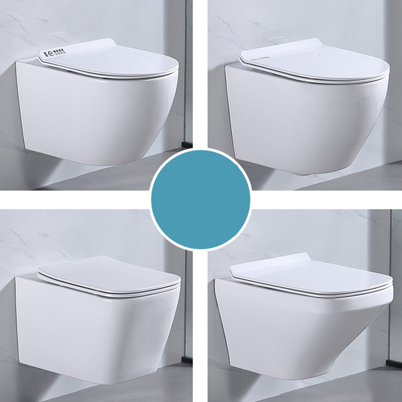 Modern Wall Hung Toilet Bowl 1-Piece Urine Toilet with Seat for Washroom Clearhalo 'Bathroom Remodel & Bathroom Fixtures' 'Home Improvement' 'home_improvement' 'home_improvement_toilets' 'Toilets & Bidets' 'Toilets' 6741268
