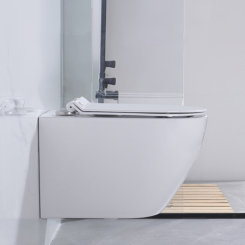 Modern Wall Hung Toilet Bowl One-Piece Urine Toilet with Seat for Bathroom Clearhalo 'Bathroom Remodel & Bathroom Fixtures' 'Home Improvement' 'home_improvement' 'home_improvement_toilets' 'Toilets & Bidets' 'Toilets' 6741282