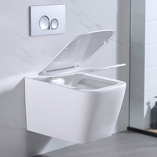 Modern Wall Hung Toilet Bowl One-Piece Urine Toilet with Seat for Bathroom Clearhalo 'Bathroom Remodel & Bathroom Fixtures' 'Home Improvement' 'home_improvement' 'home_improvement_toilets' 'Toilets & Bidets' 'Toilets' 6741301