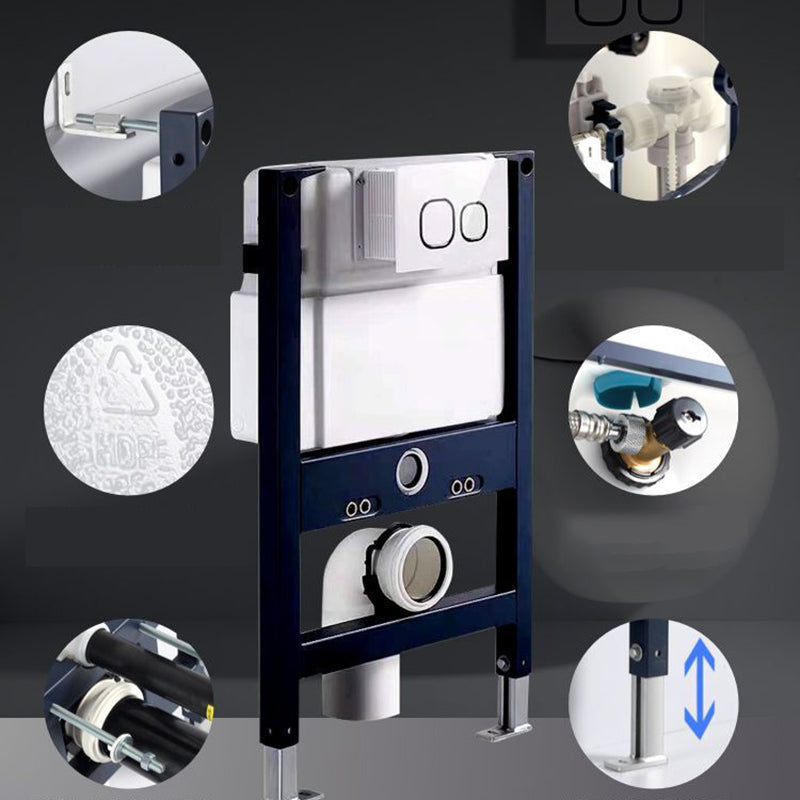 Modern White Siphon Jet Flush Toilet One-Piece Wall-mount Toilet for Bathroom Clearhalo 'Bathroom Remodel & Bathroom Fixtures' 'Home Improvement' 'home_improvement' 'home_improvement_toilets' 'Toilets & Bidets' 'Toilets' 6741323