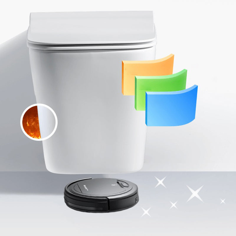 Modern White Siphon Jet Flush Toilet One-Piece Wall-mount Toilet for Bathroom Clearhalo 'Bathroom Remodel & Bathroom Fixtures' 'Home Improvement' 'home_improvement' 'home_improvement_toilets' 'Toilets & Bidets' 'Toilets' 6741330