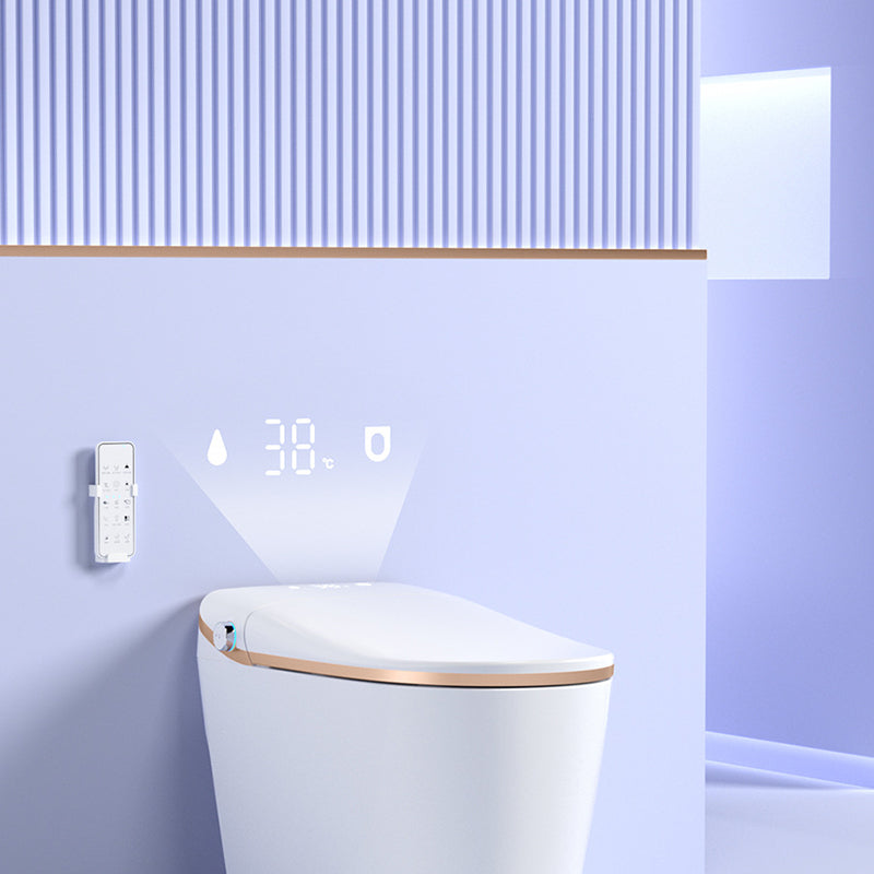 Elongated All-In-One Toilet Bowl Siphon Jet Contemporary Toilet Clearhalo 'Bathroom Remodel & Bathroom Fixtures' 'Home Improvement' 'home_improvement' 'home_improvement_toilets' 'Toilets & Bidets' 'Toilets' 6741356