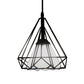 Stained Glass Cone Pendant Light with Diamond Cage 1 Light Industrial Hanging Lamp for Restaurant Clearhalo 'Ceiling Lights' 'Close To Ceiling Lights' 'Industrial' 'Middle Century Pendants' 'Pendant Lights' 'Pendants' 'Tiffany close to ceiling' 'Tiffany Pendants' 'Tiffany' Lighting' 67422