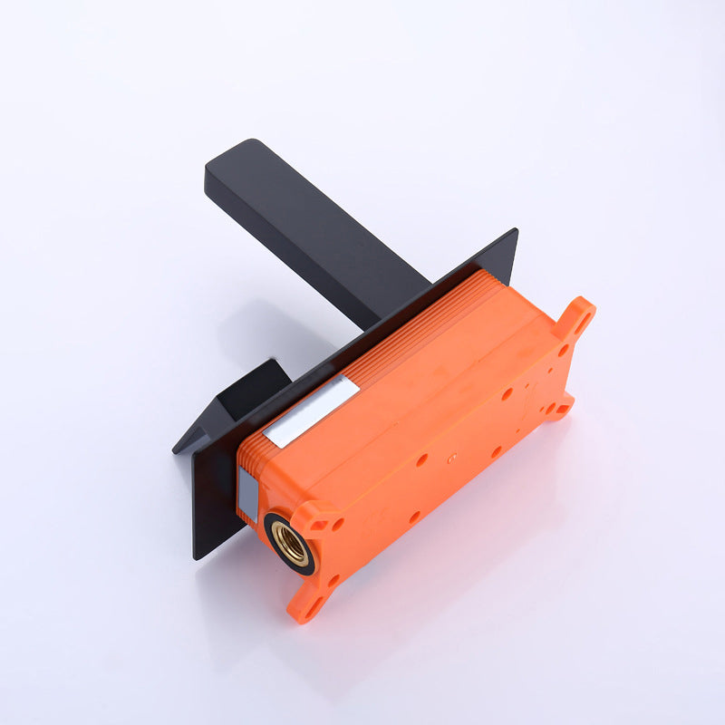 Contemporary Wall Mounted Bathroom Faucet Copper Single Handle Low Arc Vessel Faucet Clearhalo 'Bathroom Remodel & Bathroom Fixtures' 'Bathroom Sink Faucets' 'Bathroom Sinks & Faucet Components' 'bathroom_sink_faucets' 'Home Improvement' 'home_improvement' 'home_improvement_bathroom_sink_faucets' 6742629