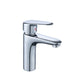 Modern Sink Faucet Solid Color Brass Basin Lavatory Faucet for Bathroom Silver Clearhalo 'Bathroom Remodel & Bathroom Fixtures' 'Bathroom Sink Faucets' 'Bathroom Sinks & Faucet Components' 'bathroom_sink_faucets' 'Home Improvement' 'home_improvement' 'home_improvement_bathroom_sink_faucets' 6742639