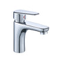 Modern Sink Faucet Solid Color Brass Basin Lavatory Faucet for Bathroom Clearhalo 'Bathroom Remodel & Bathroom Fixtures' 'Bathroom Sink Faucets' 'Bathroom Sinks & Faucet Components' 'bathroom_sink_faucets' 'Home Improvement' 'home_improvement' 'home_improvement_bathroom_sink_faucets' 6742644