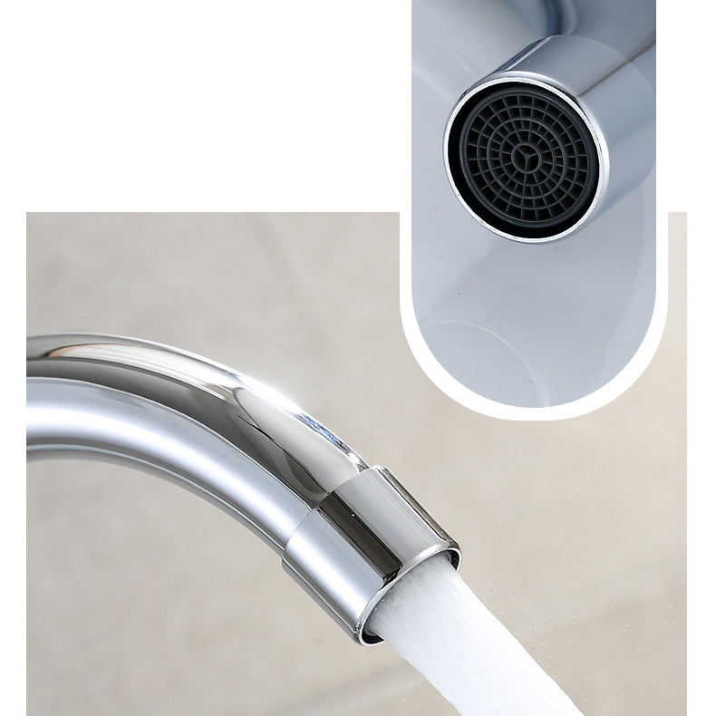 High-Arc Swivel Faucet Two Handles Brass Vessel Faucet for Bathroom Clearhalo 'Bathroom Remodel & Bathroom Fixtures' 'Bathroom Sink Faucets' 'Bathroom Sinks & Faucet Components' 'bathroom_sink_faucets' 'Home Improvement' 'home_improvement' 'home_improvement_bathroom_sink_faucets' 6742665