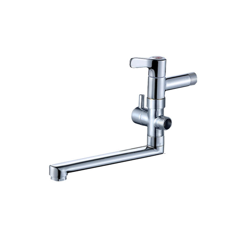 Modern Faucet 1-Handle and 1-Hole Single Level Pot Filler Kitchen Faucet 6.1" Clearhalo 'Home Improvement' 'home_improvement' 'home_improvement_kitchen_faucets' 'Kitchen Faucets' 'Kitchen Remodel & Kitchen Fixtures' 'Kitchen Sinks & Faucet Components' 'kitchen_faucets' 6742694