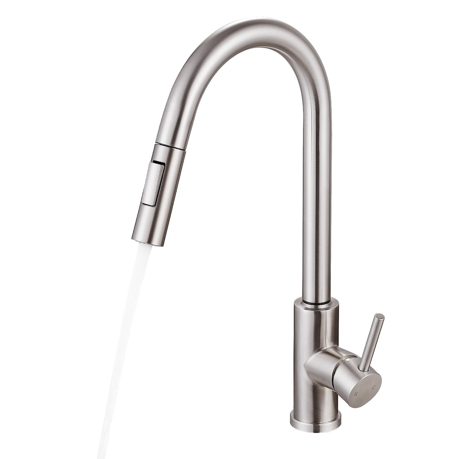 1-Handle Faucet Touch Stainless Steel with Water Dispenser Standard Kitchen Faucet Clearhalo 'Home Improvement' 'home_improvement' 'home_improvement_kitchen_faucets' 'Kitchen Faucets' 'Kitchen Remodel & Kitchen Fixtures' 'Kitchen Sinks & Faucet Components' 'kitchen_faucets' 6742713