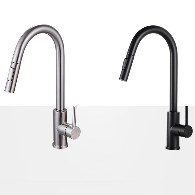 1-Handle Faucet Touch Stainless Steel with Water Dispenser Standard Kitchen Faucet Clearhalo 'Home Improvement' 'home_improvement' 'home_improvement_kitchen_faucets' 'Kitchen Faucets' 'Kitchen Remodel & Kitchen Fixtures' 'Kitchen Sinks & Faucet Components' 'kitchen_faucets' 6742718
