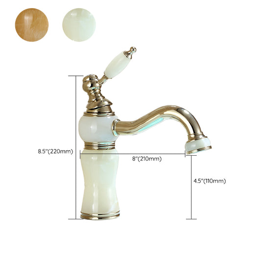 Luxury Vessel Faucet Brass Lever Handles Low Arc Basin Lavatory Faucet Clearhalo 'Bathroom Remodel & Bathroom Fixtures' 'Bathroom Sink Faucets' 'Bathroom Sinks & Faucet Components' 'bathroom_sink_faucets' 'Home Improvement' 'home_improvement' 'home_improvement_bathroom_sink_faucets' 6742836
