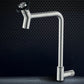 Black and Silver Faucets 1-Handle and 1-Hole Single Level Stainless Steel Bar Faucet Clearhalo 'Home Improvement' 'home_improvement' 'home_improvement_kitchen_faucets' 'Kitchen Faucets' 'Kitchen Remodel & Kitchen Fixtures' 'Kitchen Sinks & Faucet Components' 'kitchen_faucets' 6742925