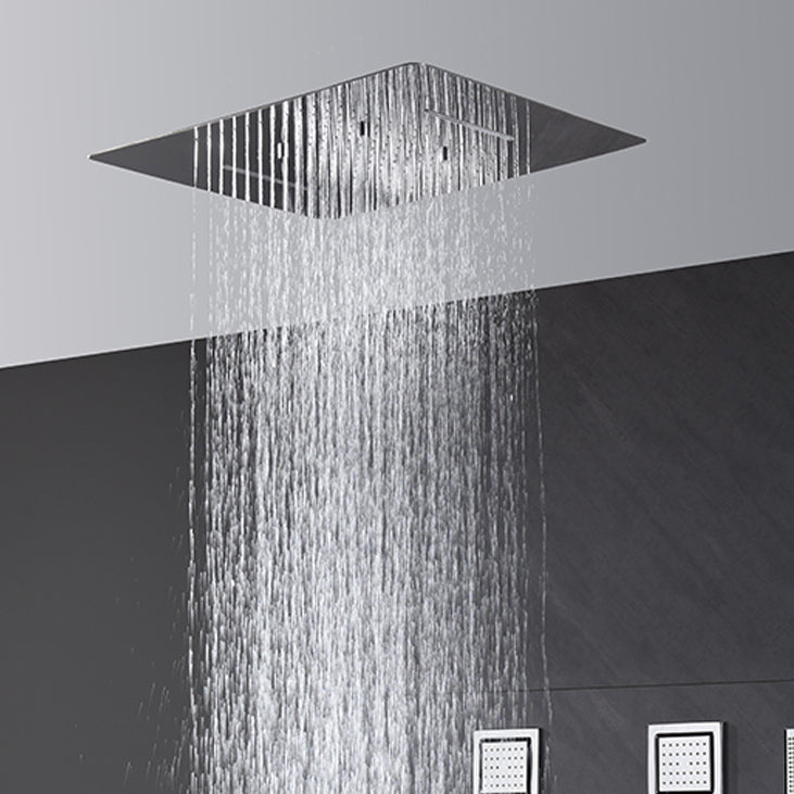 All-copper Concealed Shower Set In-wall Bathroom Minimalist Waterfall Shower Clearhalo 'Bathroom Remodel & Bathroom Fixtures' 'Home Improvement' 'home_improvement' 'home_improvement_shower_faucets' 'Shower Faucets & Systems' 'shower_faucets' 'Showers & Bathtubs Plumbing' 'Showers & Bathtubs' 6742943