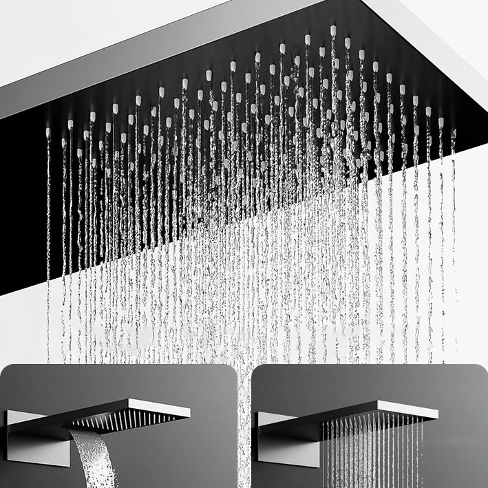 Minimalist Concealed Shower Set Recessed Push Button Wall Diverter Clearhalo 'Bathroom Remodel & Bathroom Fixtures' 'Home Improvement' 'home_improvement' 'home_improvement_shower_faucets' 'Shower Faucets & Systems' 'shower_faucets' 'Showers & Bathtubs Plumbing' 'Showers & Bathtubs' 6742963