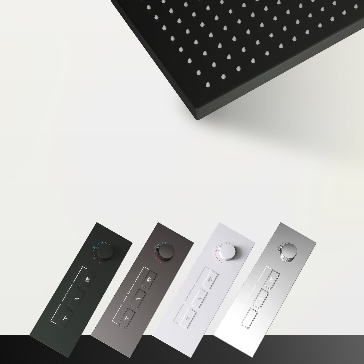 Minimalist Concealed Shower Set Recessed Push Button Wall Diverter Clearhalo 'Bathroom Remodel & Bathroom Fixtures' 'Home Improvement' 'home_improvement' 'home_improvement_shower_faucets' 'Shower Faucets & Systems' 'shower_faucets' 'Showers & Bathtubs Plumbing' 'Showers & Bathtubs' 6742964