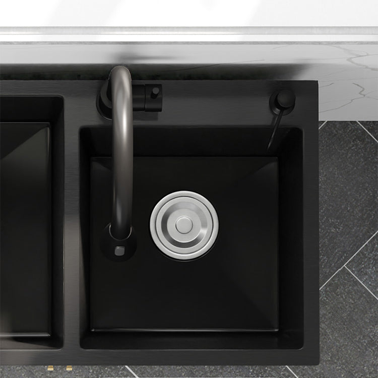 Modern Style Kitchen Sink Stainless Steel All-in-one Kitchen Sink with Drain Strainer Kit Clearhalo 'Home Improvement' 'home_improvement' 'home_improvement_kitchen_sinks' 'Kitchen Remodel & Kitchen Fixtures' 'Kitchen Sinks & Faucet Components' 'Kitchen Sinks' 'kitchen_sinks' 6743069