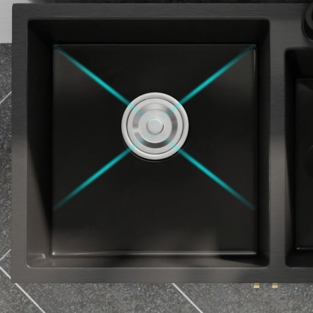 Modern Style Kitchen Sink Stainless Steel All-in-one Kitchen Sink Clearhalo 'Home Improvement' 'home_improvement' 'home_improvement_kitchen_sinks' 'Kitchen Remodel & Kitchen Fixtures' 'Kitchen Sinks & Faucet Components' 'Kitchen Sinks' 'kitchen_sinks' 6743088