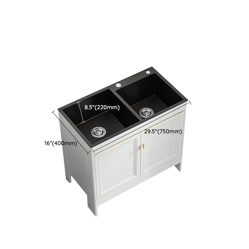 Modern Style Kitchen Sink Stainless Steel All-in-one Kitchen Sink Clearhalo 'Home Improvement' 'home_improvement' 'home_improvement_kitchen_sinks' 'Kitchen Remodel & Kitchen Fixtures' 'Kitchen Sinks & Faucet Components' 'Kitchen Sinks' 'kitchen_sinks' 6743100