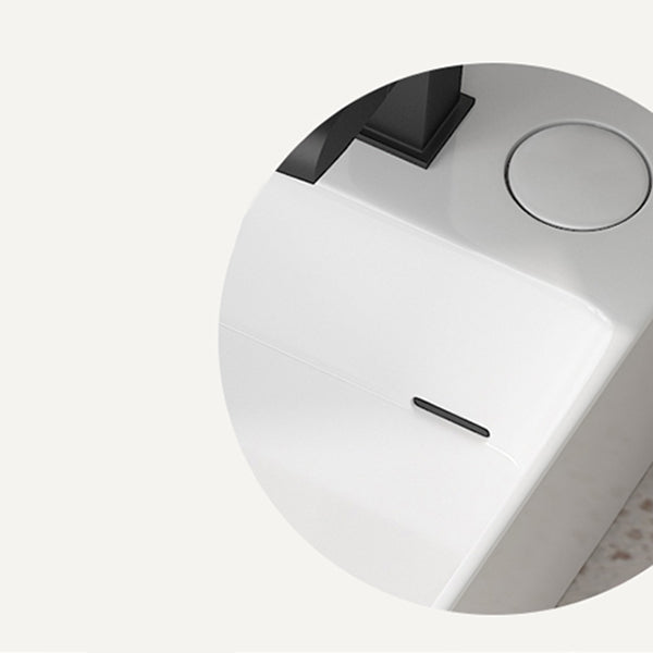 Modern Vessel Bathroom Sink Rectangular Porcelain with Overflow and Faucet Basin Sink Clearhalo 'Bathroom Remodel & Bathroom Fixtures' 'Bathroom Sinks & Faucet Components' 'Bathroom Sinks' 'bathroom_sink' 'Home Improvement' 'home_improvement' 'home_improvement_bathroom_sink' 6743271