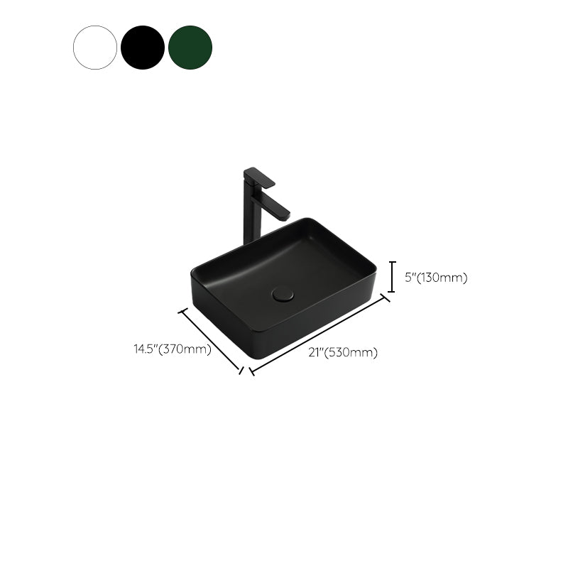 Modern Bathroom Sink Ceramic Oval White Basin Drain Assembly Bathroom Sink Clearhalo 'Bathroom Remodel & Bathroom Fixtures' 'Bathroom Sinks & Faucet Components' 'Bathroom Sinks' 'bathroom_sink' 'Home Improvement' 'home_improvement' 'home_improvement_bathroom_sink' 6743431