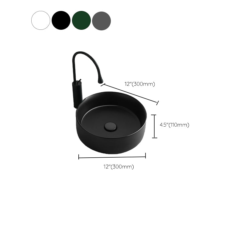 Bathroom Sink Oval Ceramic Basin Bathroom Sink with Drain Assembly Clearhalo 'Bathroom Remodel & Bathroom Fixtures' 'Bathroom Sinks & Faucet Components' 'Bathroom Sinks' 'bathroom_sink' 'Home Improvement' 'home_improvement' 'home_improvement_bathroom_sink' 6743511