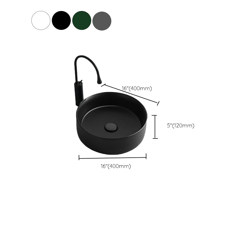 Bathroom Sink Oval Ceramic Basin Bathroom Sink with Drain Assembly Clearhalo 'Bathroom Remodel & Bathroom Fixtures' 'Bathroom Sinks & Faucet Components' 'Bathroom Sinks' 'bathroom_sink' 'Home Improvement' 'home_improvement' 'home_improvement_bathroom_sink' 6743513