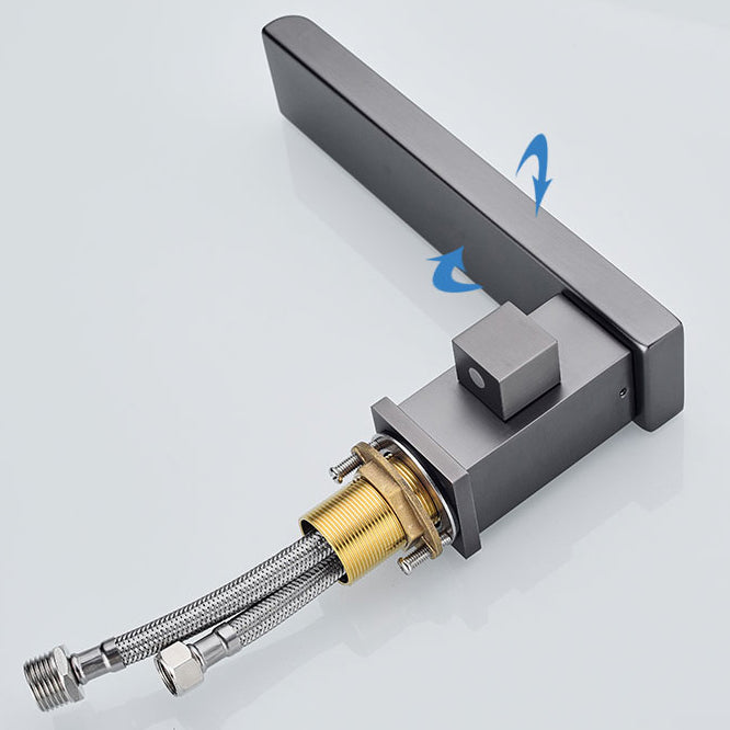 Deck Mounted Copper Roman Tub Faucet Low Arc Waterfall Roman Tub Faucet Set Clearhalo 'Bathroom Remodel & Bathroom Fixtures' 'Bathtub Faucets' 'bathtub_faucets' 'Home Improvement' 'home_improvement' 'home_improvement_bathtub_faucets' 6743669