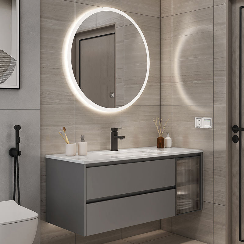 Modern Bathroom Sink Vanity Mirror Cabinet Vanity Cabinet with Storage Shelving Clearhalo 'Bathroom Remodel & Bathroom Fixtures' 'Bathroom Vanities' 'bathroom_vanities' 'Home Improvement' 'home_improvement' 'home_improvement_bathroom_vanities' 6743778