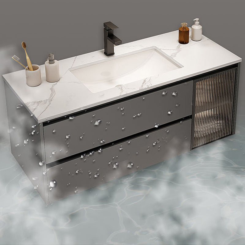 Modern Bathroom Sink Vanity Mirror Cabinet Vanity Cabinet with Storage Shelving Clearhalo 'Bathroom Remodel & Bathroom Fixtures' 'Bathroom Vanities' 'bathroom_vanities' 'Home Improvement' 'home_improvement' 'home_improvement_bathroom_vanities' 6743786