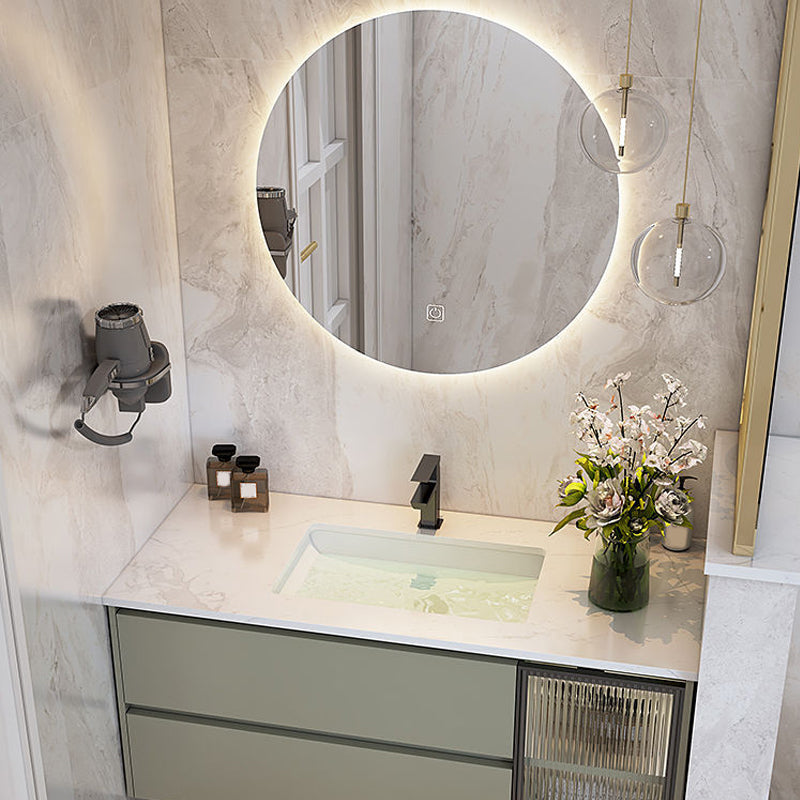 Modern Bathroom Sink Vanity Mirror Cabinet Vanity Cabinet with Storage Shelving Clearhalo 'Bathroom Remodel & Bathroom Fixtures' 'Bathroom Vanities' 'bathroom_vanities' 'Home Improvement' 'home_improvement' 'home_improvement_bathroom_vanities' 6743795