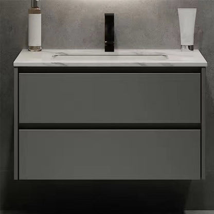 Modern Bathroom Sink Vanity Mirror Cabinet Vanity Cabinet with Storage Shelving Vanity & Faucet 24"L x 20"W x 20"H Clearhalo 'Bathroom Remodel & Bathroom Fixtures' 'Bathroom Vanities' 'bathroom_vanities' 'Home Improvement' 'home_improvement' 'home_improvement_bathroom_vanities' 6743798