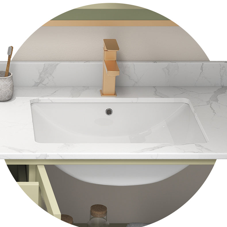 Double Sink Bath Vanity 2 Drawers Wall Mount Rectangle Vanity Set with Mirror Clearhalo 'Bathroom Remodel & Bathroom Fixtures' 'Bathroom Vanities' 'bathroom_vanities' 'Home Improvement' 'home_improvement' 'home_improvement_bathroom_vanities' 6743944