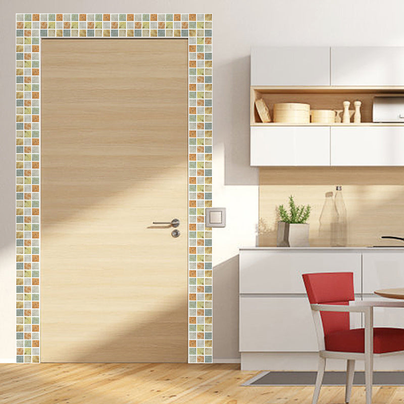 Peel & Stick Mosaic Tile PVC Square Stain Resistant Peel and Stick Tiles 20-Pack Clearhalo 'Flooring 'Home Improvement' 'home_improvement' 'home_improvement_peel_stick_blacksplash' 'Peel & Stick Backsplash Tile' 'peel_stick_blacksplash' 'Walls & Ceilings' Walls and Ceiling' 6744053