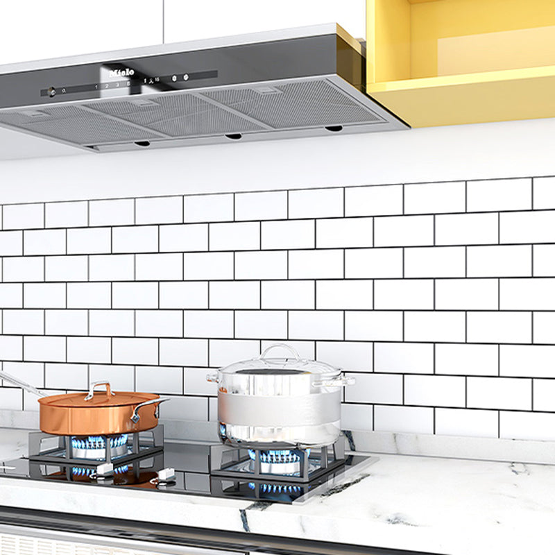 Modern Mosaic Tile Waterproof Peel and Stick Backsplash Tile for Kitchen Off-White 60-Piece Set Clearhalo 'Flooring 'Home Improvement' 'home_improvement' 'home_improvement_peel_stick_blacksplash' 'Peel & Stick Backsplash Tile' 'peel_stick_blacksplash' 'Walls & Ceilings' Walls and Ceiling' 6744068