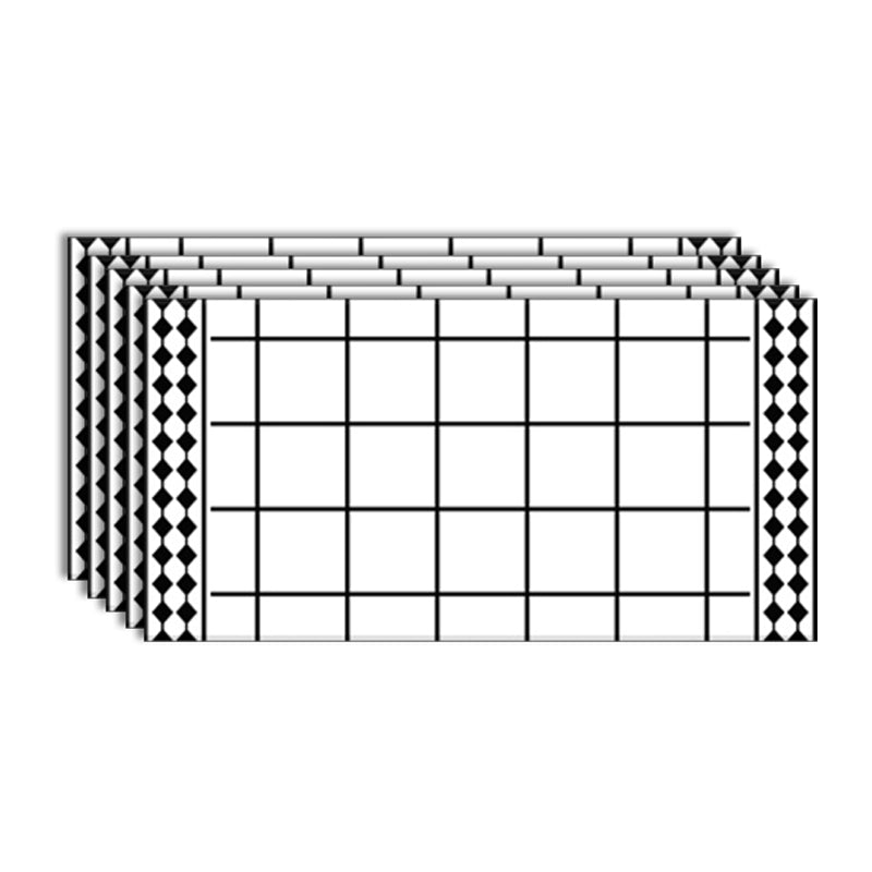 Modern Mosaic Tile Waterproof Peel and Stick Backsplash Tile for Kitchen Gloss White Clearhalo 'Flooring 'Home Improvement' 'home_improvement' 'home_improvement_peel_stick_blacksplash' 'Peel & Stick Backsplash Tile' 'peel_stick_blacksplash' 'Walls & Ceilings' Walls and Ceiling' 6744076