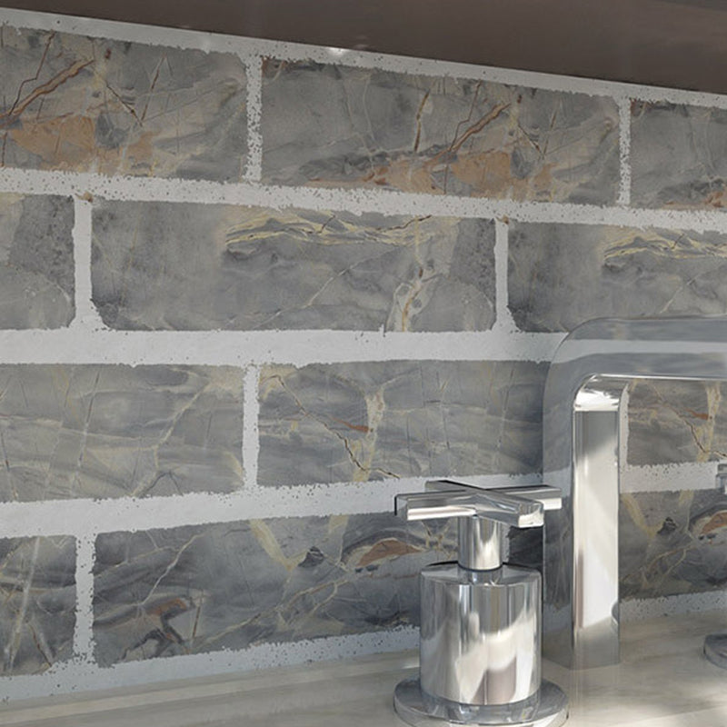 Peel & Stick Tile Square Stain Resistant Plastic Peel and Stick Tiles for Kitchen 20 Pack Clearhalo 'Flooring 'Home Improvement' 'home_improvement' 'home_improvement_peel_stick_blacksplash' 'Peel & Stick Backsplash Tile' 'peel_stick_blacksplash' 'Walls & Ceilings' Walls and Ceiling' 6744105