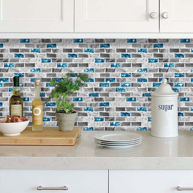 Peel and Stick Wall Tile Water Resistant Rectangle PVC Peel & Stick Subway Tile Clearhalo 'Flooring 'Home Improvement' 'home_improvement' 'home_improvement_peel_stick_blacksplash' 'Peel & Stick Backsplash Tile' 'peel_stick_blacksplash' 'Walls & Ceilings' Walls and Ceiling' 6744141