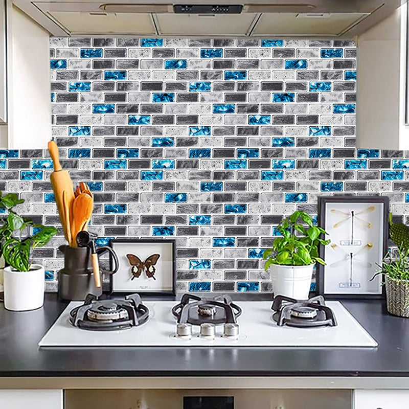 Peel and Stick Wall Tile Water Resistant Rectangle PVC Peel & Stick Subway Tile Clearhalo 'Flooring 'Home Improvement' 'home_improvement' 'home_improvement_peel_stick_blacksplash' 'Peel & Stick Backsplash Tile' 'peel_stick_blacksplash' 'Walls & Ceilings' Walls and Ceiling' 6744142
