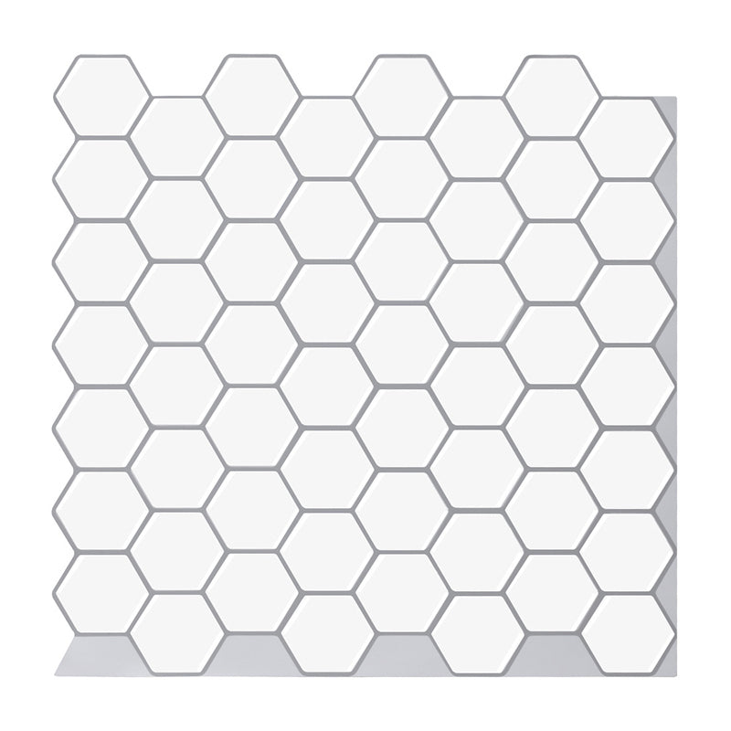 Peel and Stick Wall Tile Water Resistant Rectangle PVC Peel & Stick Subway Tile White Clearhalo 'Flooring 'Home Improvement' 'home_improvement' 'home_improvement_peel_stick_blacksplash' 'Peel & Stick Backsplash Tile' 'peel_stick_blacksplash' 'Walls & Ceilings' Walls and Ceiling' 6744149