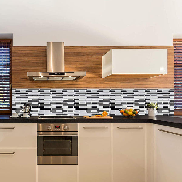 Peel and Stick Wall Tile PVC Rectangle Peel and Stick Subway Wall Tile ...