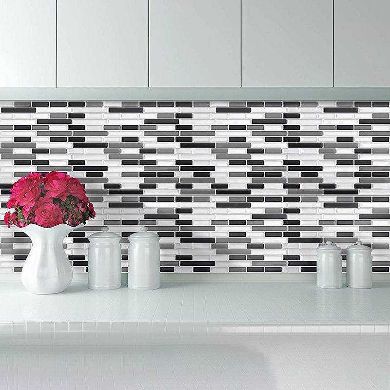 Peel and Stick Wall Tile PVC Rectangle Peel and Stick Subway Wall Tile for Kitchen Clearhalo 'Flooring 'Home Improvement' 'home_improvement' 'home_improvement_peel_stick_blacksplash' 'Peel & Stick Backsplash Tile' 'peel_stick_blacksplash' 'Walls & Ceilings' Walls and Ceiling' 6744156