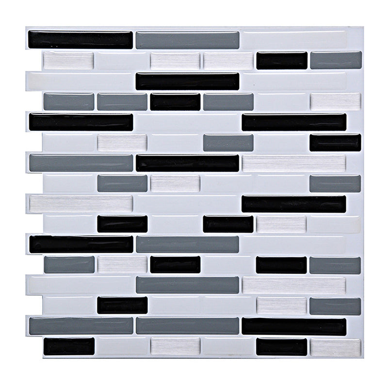 Peel and Stick Wall Tile PVC Rectangle Peel and Stick Subway Wall Tile for Kitchen Light Gray Clearhalo 'Flooring 'Home Improvement' 'home_improvement' 'home_improvement_peel_stick_blacksplash' 'Peel & Stick Backsplash Tile' 'peel_stick_blacksplash' 'Walls & Ceilings' Walls and Ceiling' 6744157