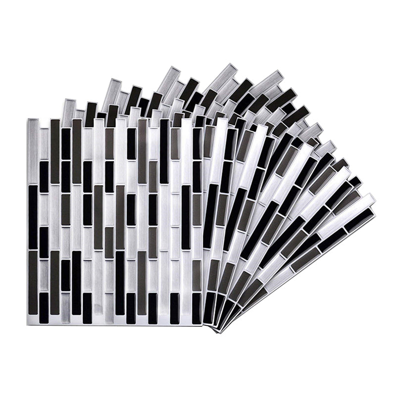 Peel and Stick Wall Tile PVC Rectangle Peel and Stick Subway Wall Tile for Kitchen Clearhalo 'Flooring 'Home Improvement' 'home_improvement' 'home_improvement_peel_stick_blacksplash' 'Peel & Stick Backsplash Tile' 'peel_stick_blacksplash' 'Walls & Ceilings' Walls and Ceiling' 6744162